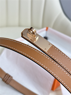Hermes Kelly 18 Belt Epsom Leather Rose Gold Hardware Gold