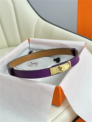 Hermes Kelly 18 Belt Epsom Leather Gold Hardware Purple