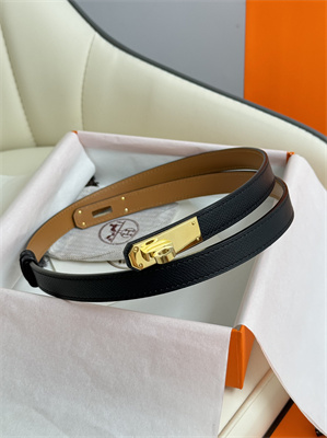 Hermes Kelly 18 Belt Epsom Leather Gold Hardware Black