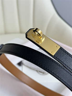 Hermes Kelly 18 Belt Epsom Leather Gold Hardware Black