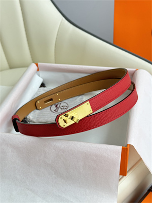 Hermes Kelly 18 Belt Epsom Leather Gold Hardware Red