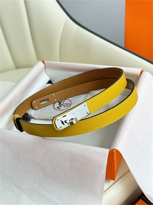 Hermes Kelly 18 Belt Epsom Leather Silver Hardware Juane Amber