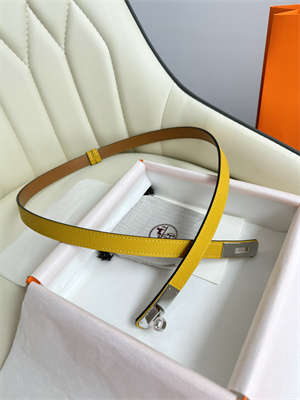 Hermes Kelly 18 Belt Epsom Leather Silver Hardware Juane Amber