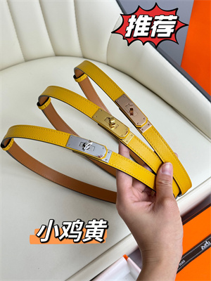 Hermes Kelly 18 Belt Epsom Leather Rose Gold Hardware Juane Amber