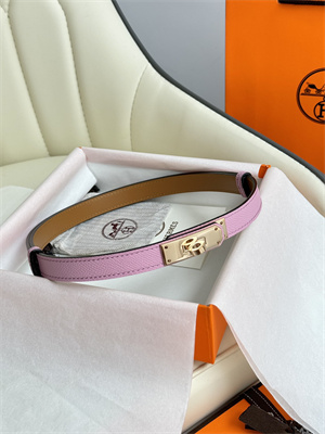Hermes Kelly 18 Belt Epsom Leather Gold Hardware Peach Pink