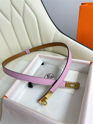 Hermes Kelly 18 Belt Epsom Leather Gold Hardware Peach Pink