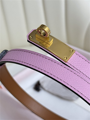 Hermes Kelly 18 Belt Epsom Leather Gold Hardware Peach Pink