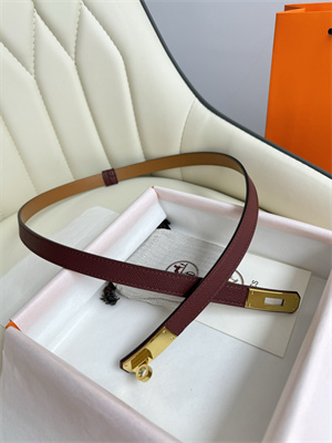 Hermes Kelly 18 Belt Epsom Leather Gold Hardware Burgundy