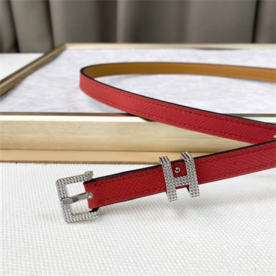 Hermes Pop H Guillochee 15 belt 15MM Cowhide Red