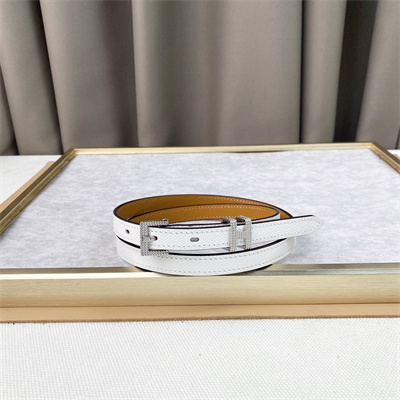Hermes Pop H Guillochee 15 belt 15MM Cowhide White