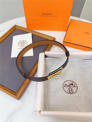 Hermes Kelly 18 Belt Cowhide Leather Gold Hardware Burgundy/Brown