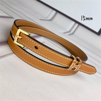 Hermes Pop H 15 belt Empsom Leather Brown