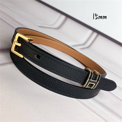 Hermes Pop H 15 belt Empsom Leather Black/Brown