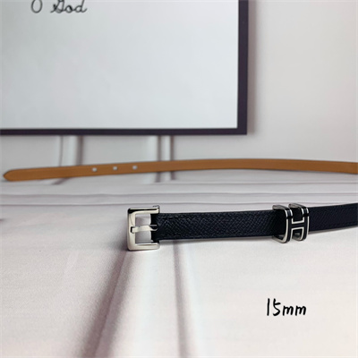 Hermes Pop H 15 belt Empsom Leather Black/Brown