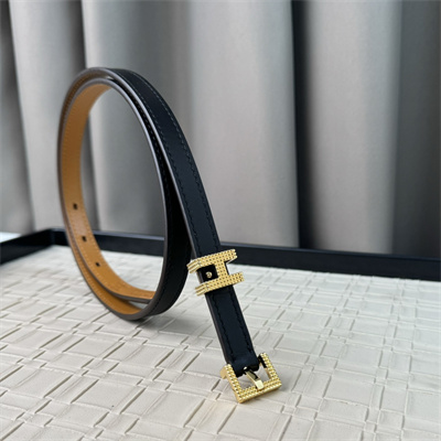 Hermes Pop H Guillochee 15 belt Cowhide Gold Tone Hardware Black/Brown