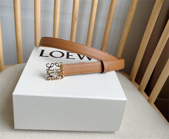Loewe Belt In Calfskin 20MM Gold Hardware Brown