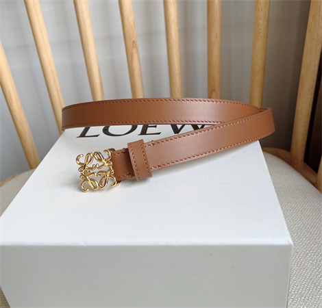 Loewe Belt In Smooth Calfskin 20MM Gold Hardware Brown