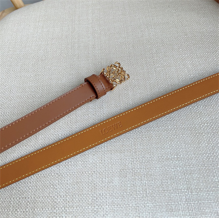 Loewe Belt In Smooth Calfskin 20MM Gold Hardware Brown