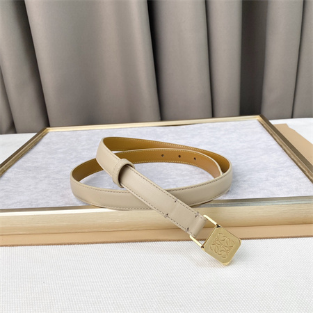 Loewe Belt In Calfskin 20MM Gold Hardware Beige