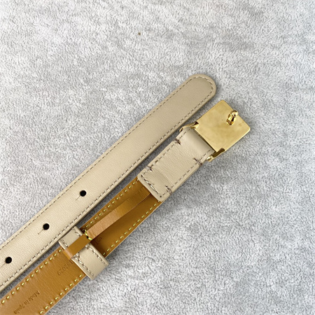 Loewe Belt In Calfskin 20MM Gold Hardware Beige