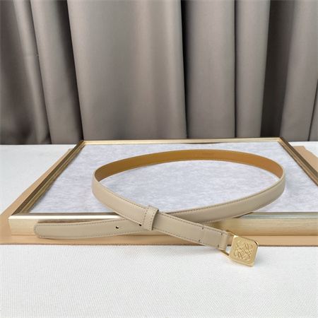 Loewe Belt In Calfskin 20MM Gold Hardware Beige