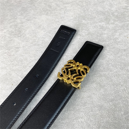 Loewe Belt In Calfskin 30MM Gold Hardware Black
