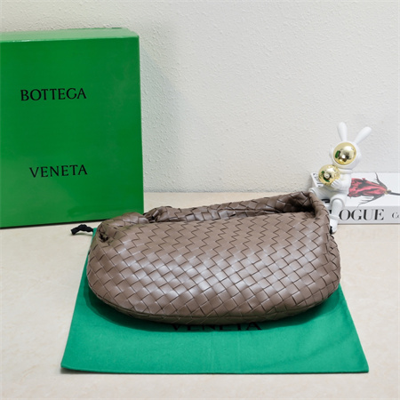 BV Small Jodie In Lambskin Leather Taupe Grey Color