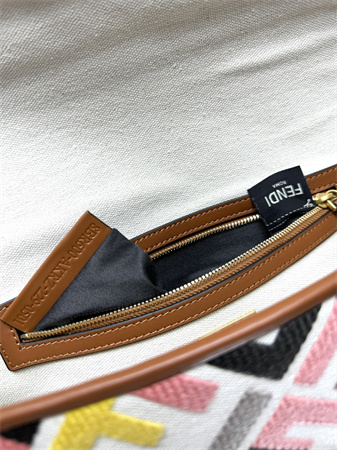 Fen.di Baguette Multicolor FF Canvas Bag