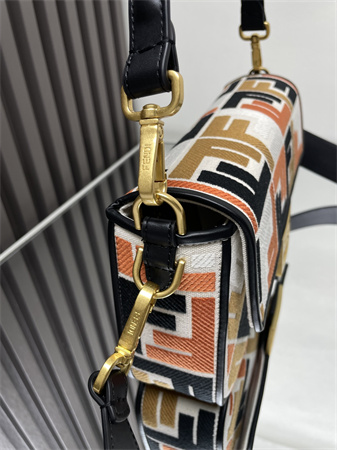Fen.di Baguette Multicolor FF Canvas Bag