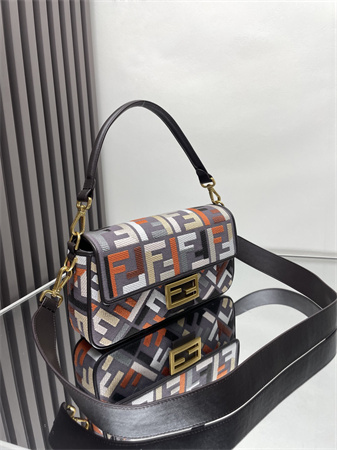 Fen.di Baguette Multicolor FF Canvas Bag