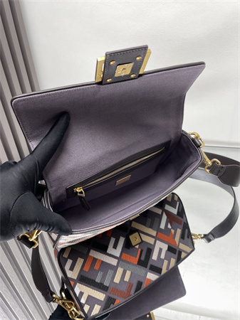 Fen.di Baguette Multicolor FF Canvas Bag