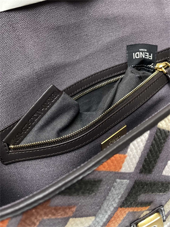 Fen.di Baguette Multicolor FF Canvas Bag