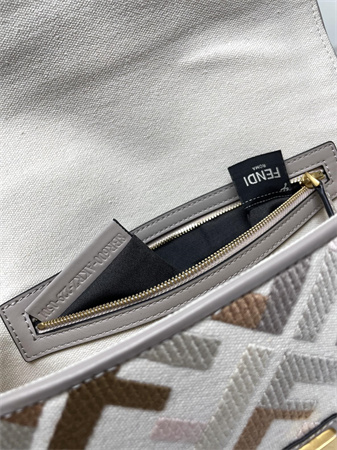 Fen.di Baguette Multicolor FF Canvas Bag