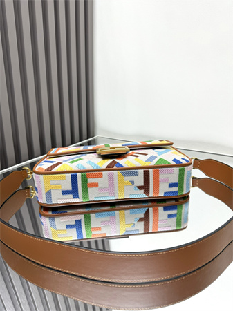 Fen.di Baguette Multicolor FF Canvas Bag