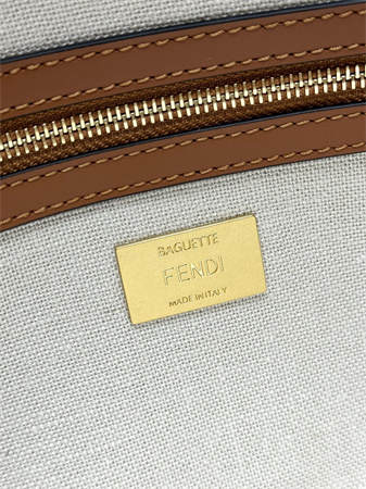 Fen.di Baguette Multicolor FF Canvas Bag