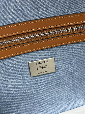 Fen.di Baguette FF Canvas Bag