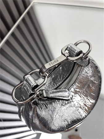 Fendigraphy Nano Leather Bag Silver/Silver