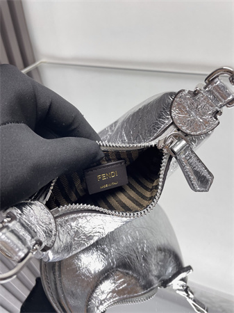 Fendigraphy Nano Leather Bag Silver/Silver