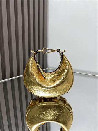 Fendigraphy Nano Leather Bag Gold