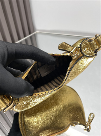 Fendigraphy Nano Leather Bag Gold