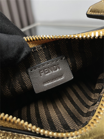 Fendigraphy Nano Leather Bag Gold