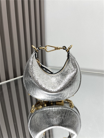 Fendigraphy Nano Leather Bag Silver/Gold