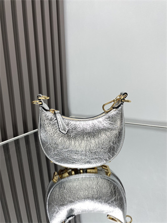 Fendigraphy Nano Leather Bag Silver/Gold