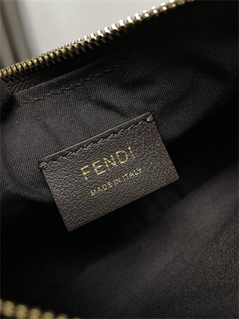Fendigraphy Mini Brown FF Jacquard Fabric Bag
