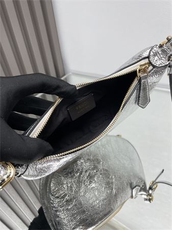 Fendigraphy Mini Leather Bag Silver/Gold