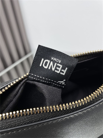 Fendigraphy Mini Leather Bag Dk Grey