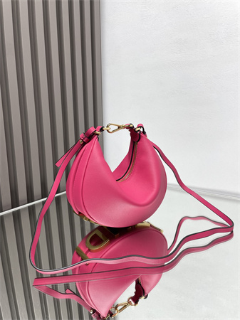 Fendigraphy Mini Leather Bag Hot Pink