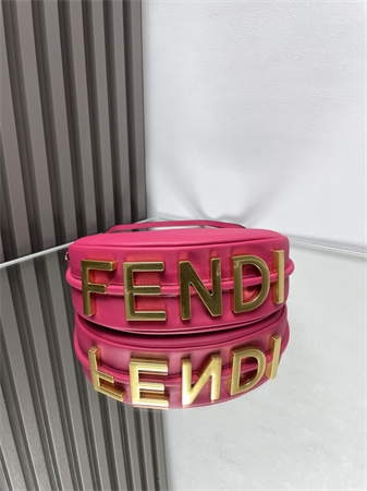 Fendigraphy Mini Leather Bag Hot Pink