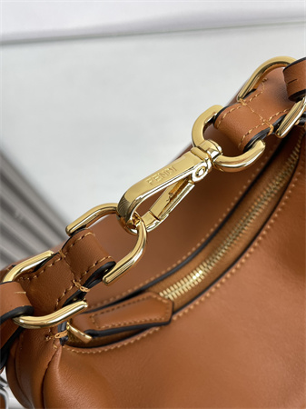 Fendigraphy Mini Leather Bag Brown