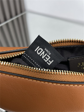 Fendigraphy Mini Leather Bag Brown